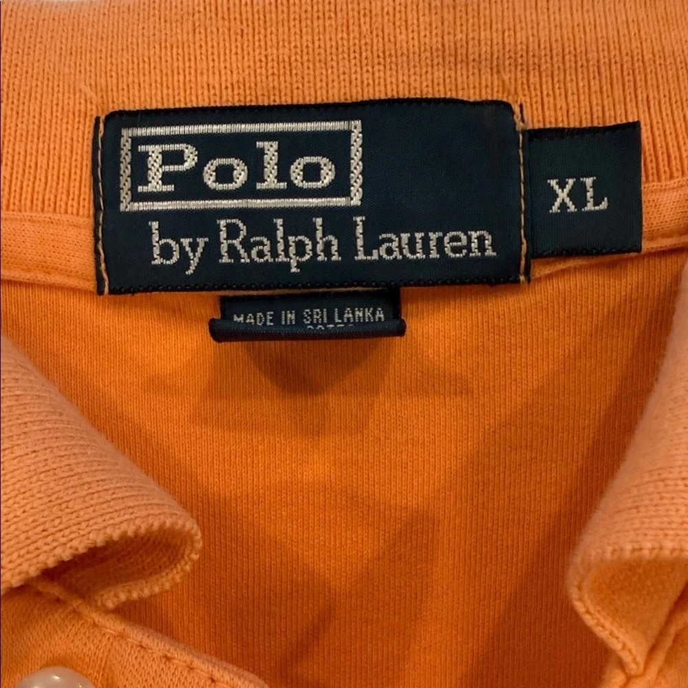 Polo by Ralph Lauren Men's Vibrant Orange Polo Shirt XL
